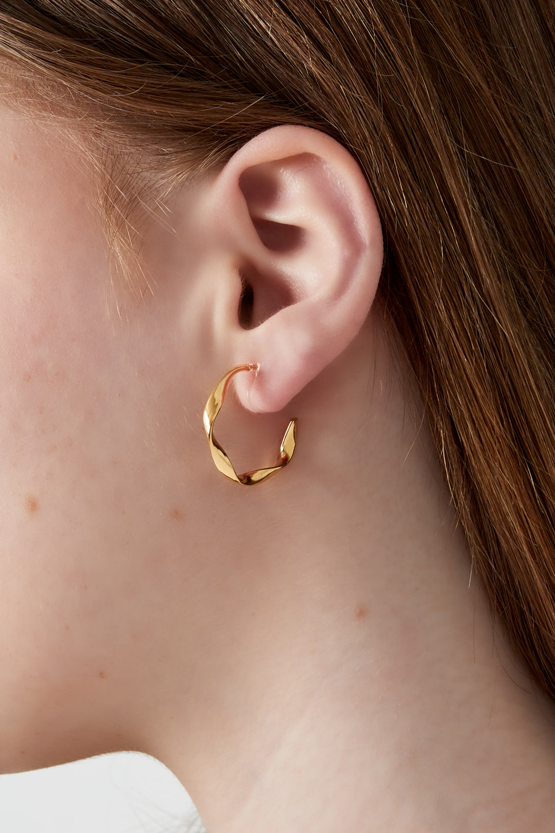 Golden Ease Clip Earrings