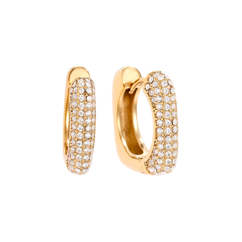 Crystal Glow Hoops