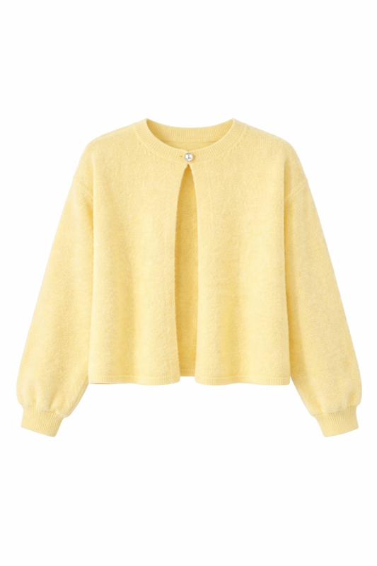 Butter Yellow Cardigan