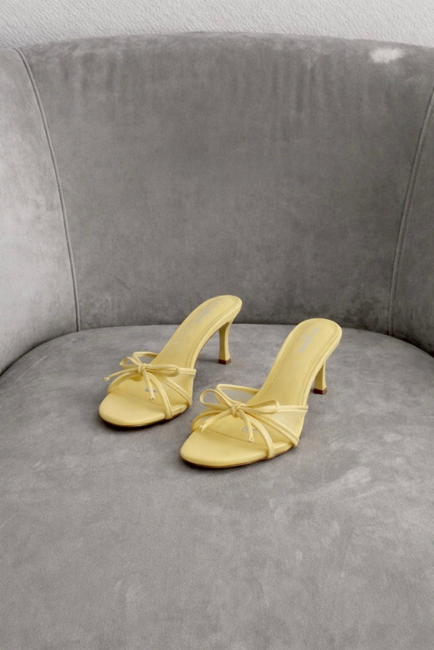 Butter Bow Mule Heels