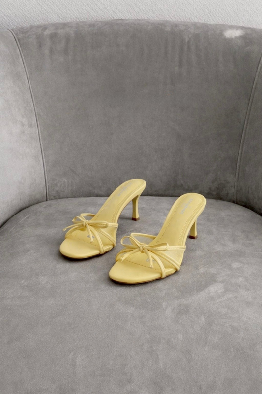 Butter Bow Mule Heels