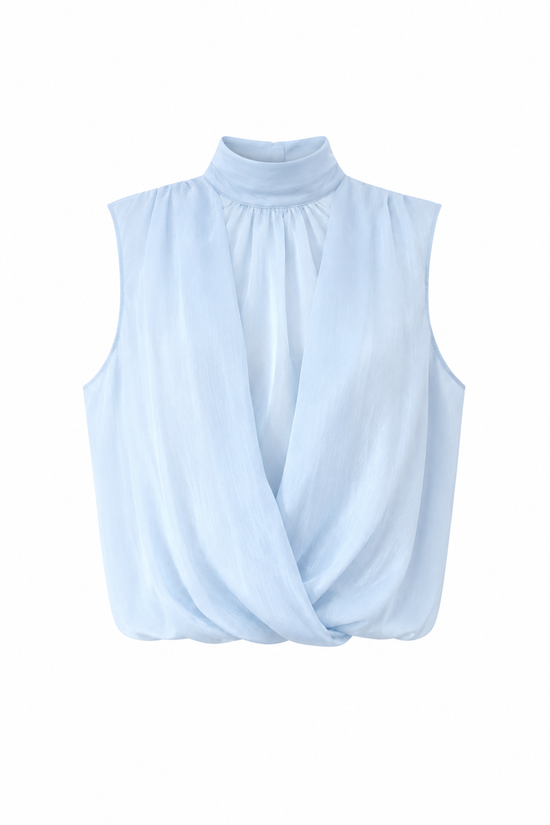 Celeste baby blue top