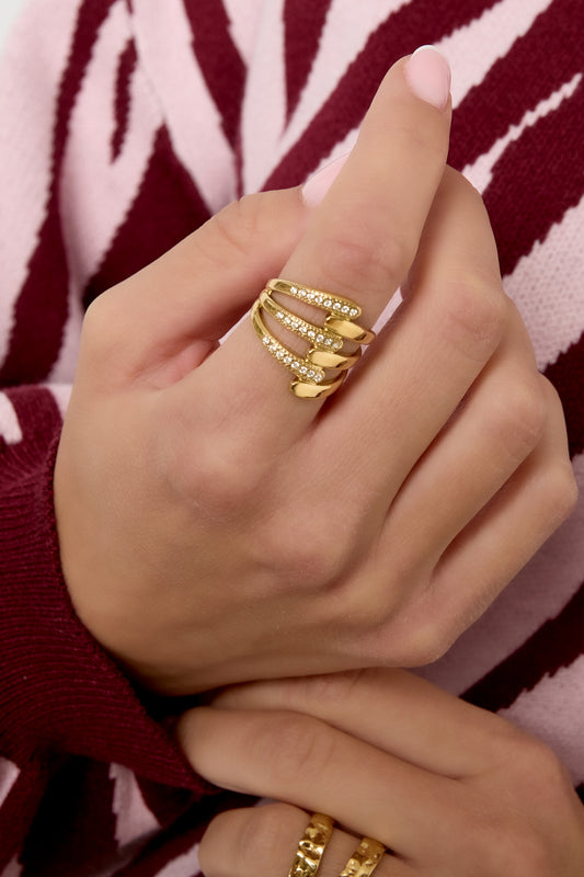 Golden Glow Ring - Verstelbaar