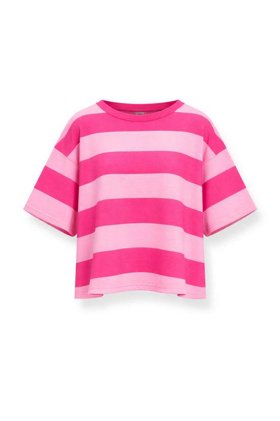 Statement Stripe Pink T-shirt