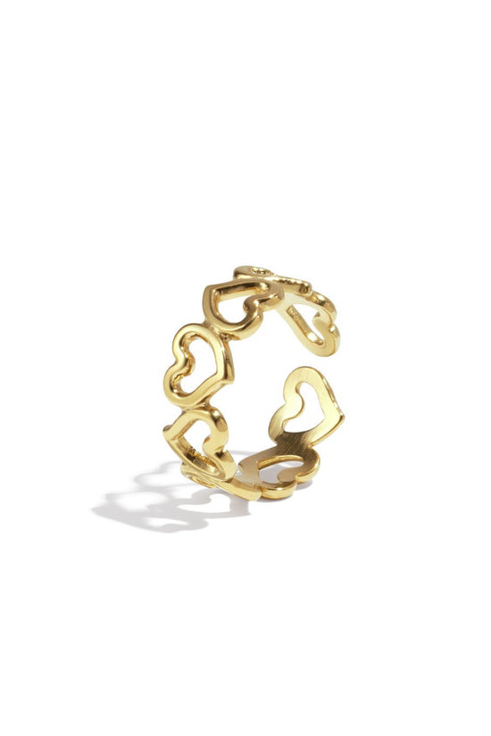 Open Heart Ring - Verstelbaar