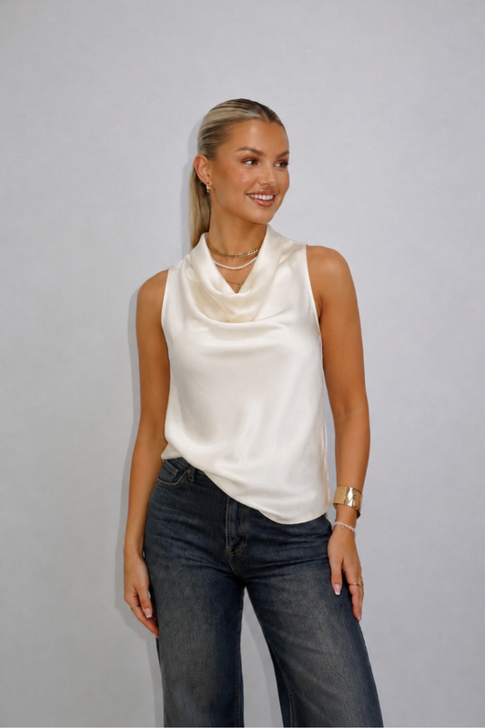 Isabelle Creme Top