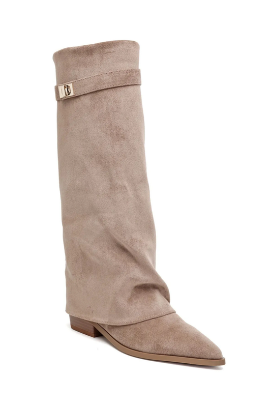 Liz Suède Boots Kakhi